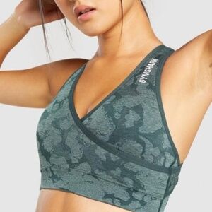 Green Gymshark Adapt Sports Bra